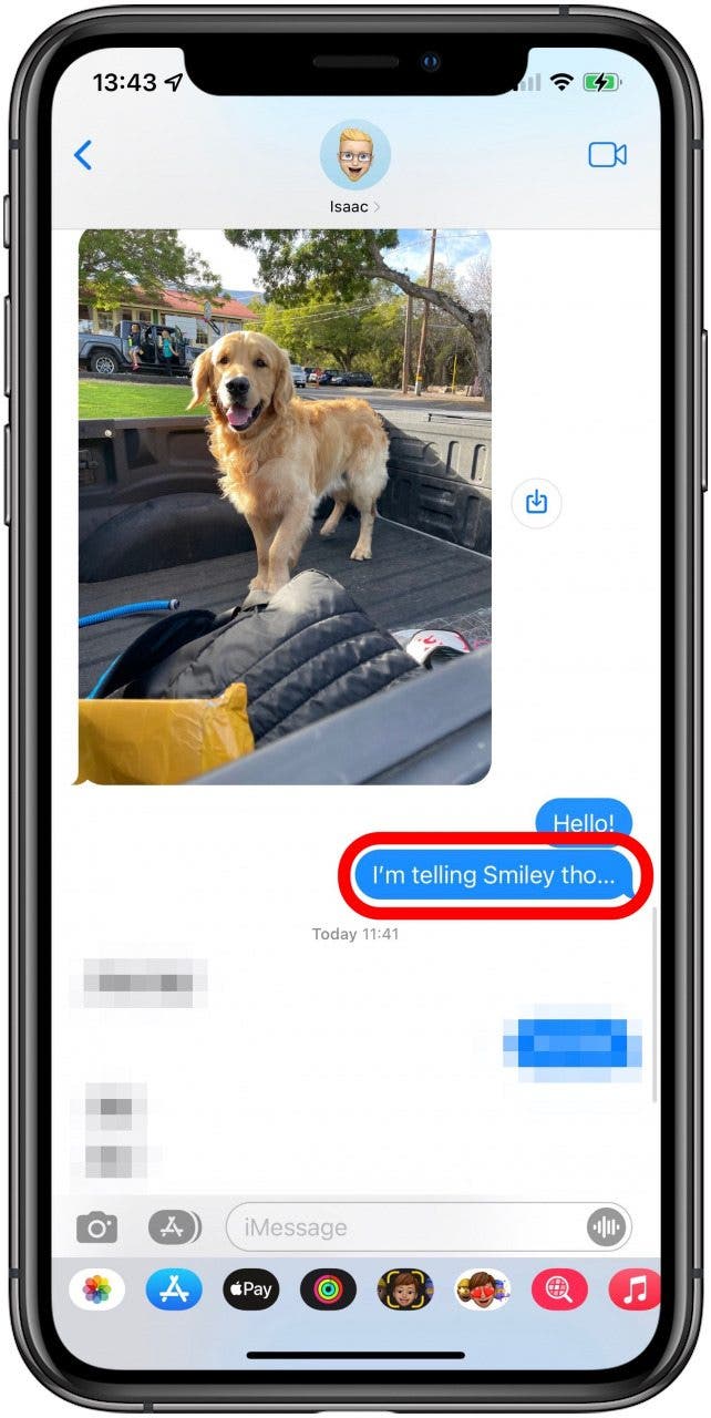 Vous verrez votre terme de recherche - comment récupérer d'anciens messages sur iPhone