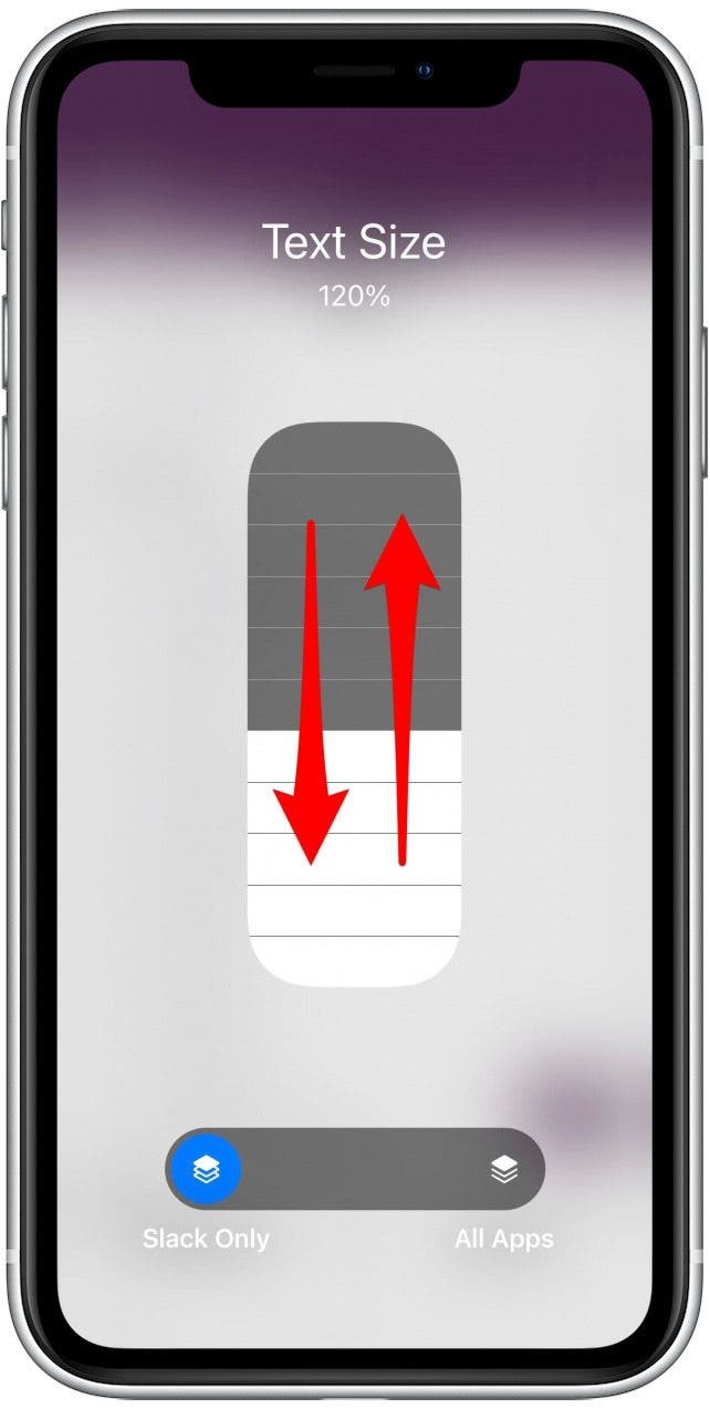 agrandissez le texte sur iPhone avec une seule application