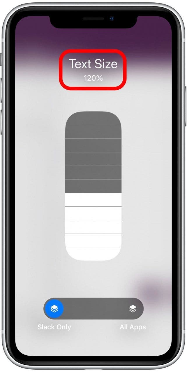 agrandissez le texte sur iPhone avec une seule application
