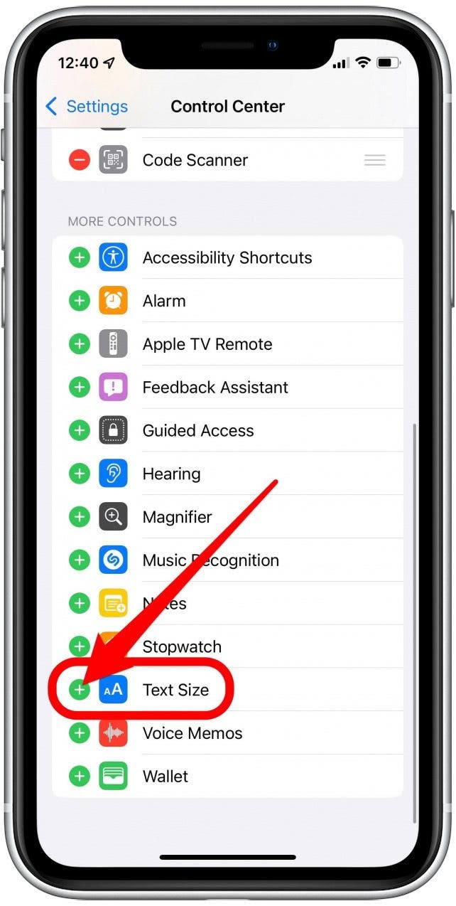 ajuster la taille de la police sur iPhone une seule application