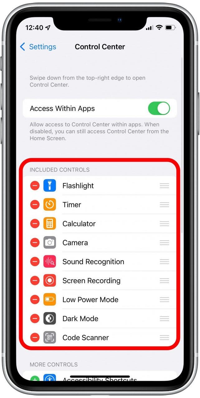 ajuster la taille du texte sur iPhone une seule application