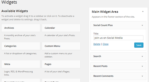 Widget Social Count Plus Widget Social Count Plus
