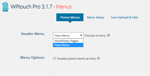 Choisissez un menu pour votre site mobile Choisissez un menu pour votre site mobile