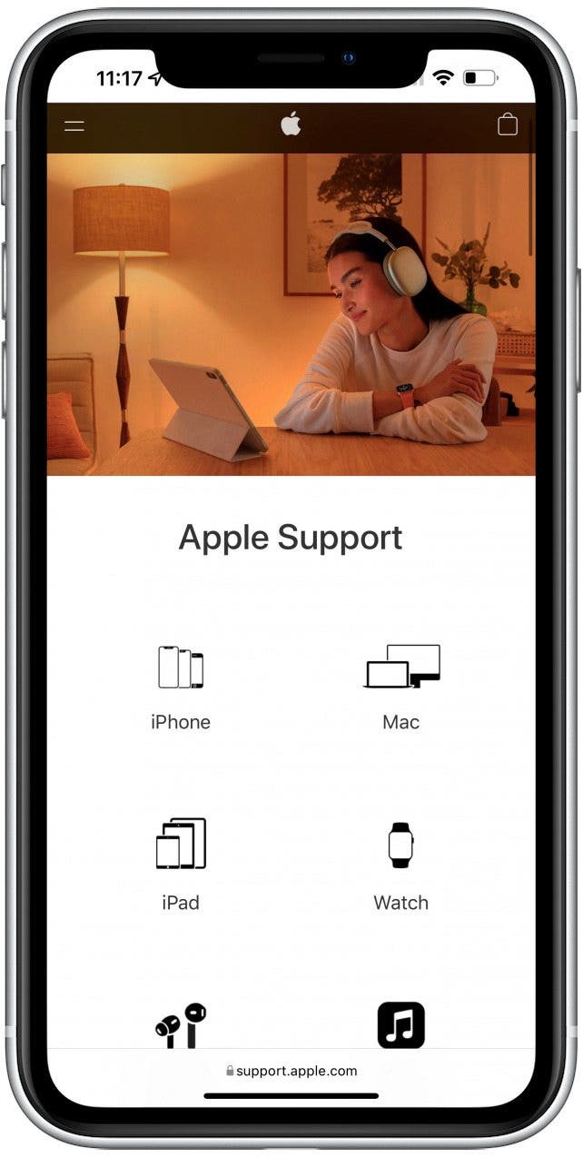 Contacter l'assistance Apple - mon aérodrome droit ne fonctionne pas