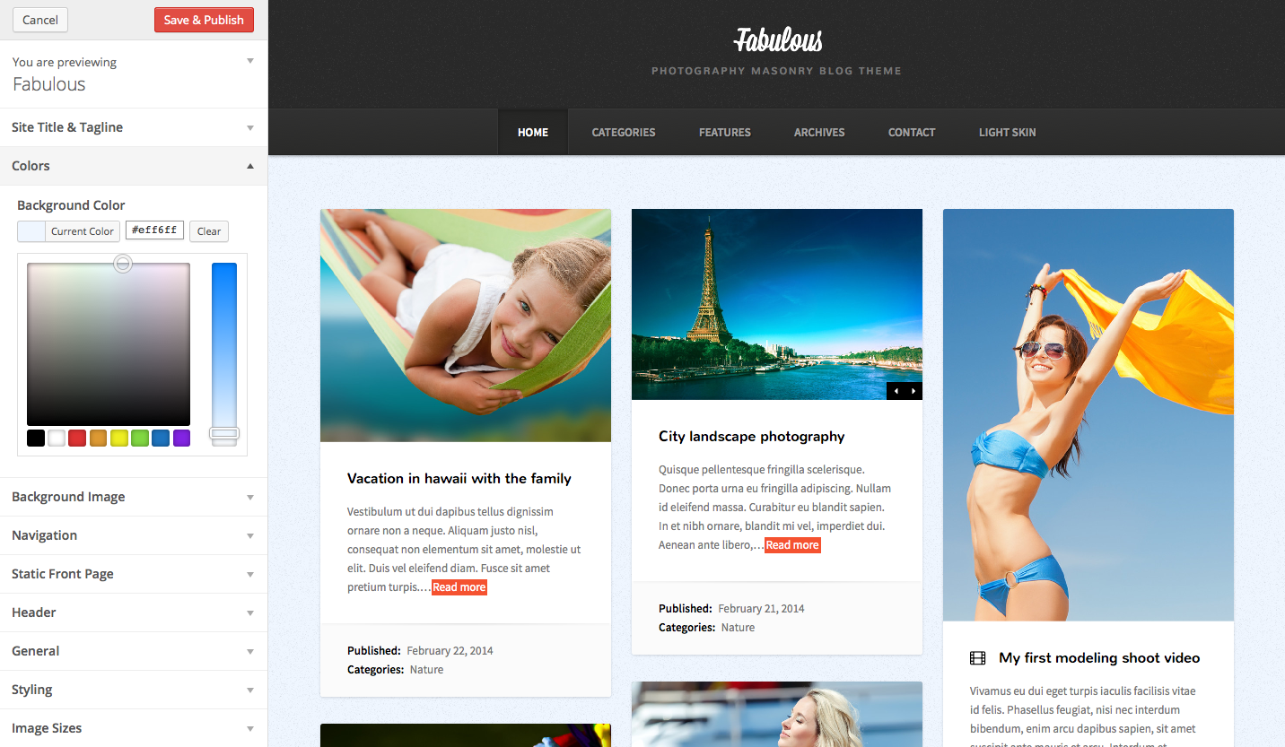 Personnalisateur de thème WordPress