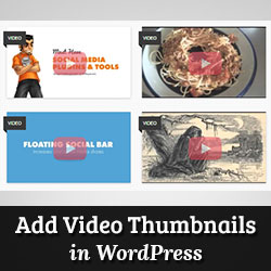 Comment ajouter des vignettes pour les videos YouTube dans WordPress