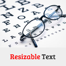 Comment ajouter du texte redimensionnable pour les visiteurs du site