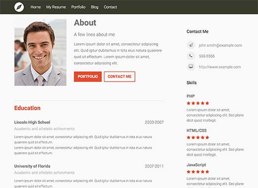 Comment creer un CV professionnel en ligne dans WordPress