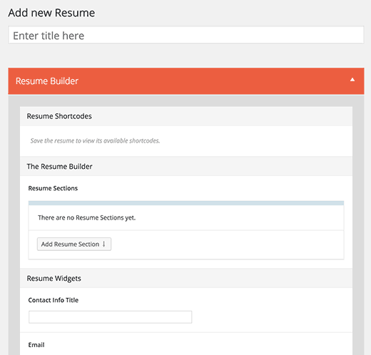 Ajouter un nouveau CV dans WordPress Ajouter un nouveau CV dans WordPress