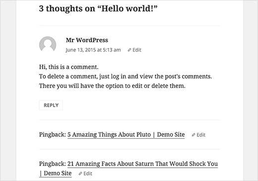 Auto-pingbacks sur un site WordPress Auto-pingbacks sur un site WordPress