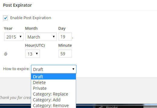Post-expiration - Plugin WordPress Post-expiration - Plugin WordPress