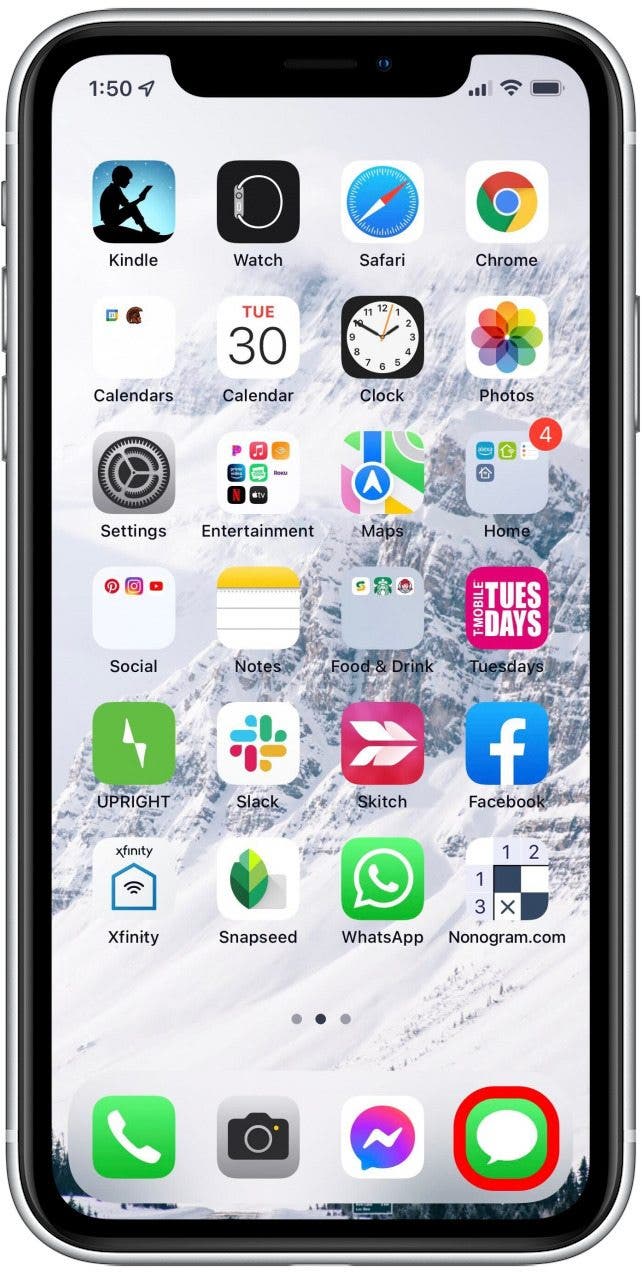 Comment laisser un texte de groupe sur iPhone mise a