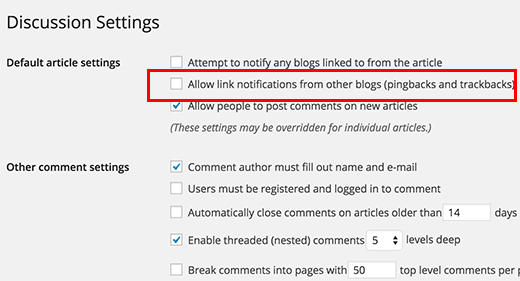 Désactiver les rétroliens et les pingbacks WordPress Désactiver les rétroliens et les pingbacks WordPress
