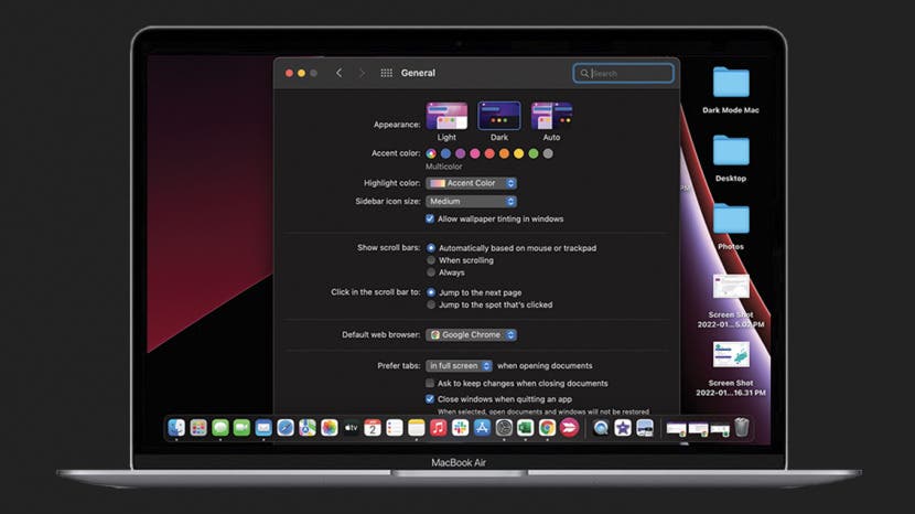 Comment passer en mode sombre sur Mac