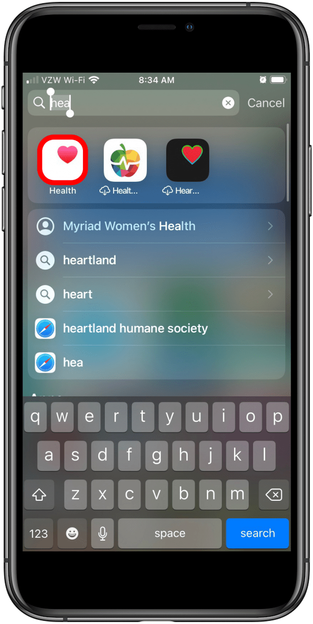 Stabilité de marche de l'iPhone iOS 15