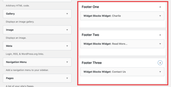 add-widgets-footer 1643686840 456 Comment utiliser lediteur visuel pour creer des widgets dans WordPress