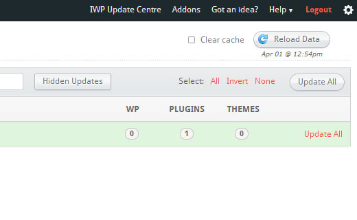 InfiniteWP vous permet de mettre à jour tous vos sites Web, plugins et thèmes WordPress à partir d'un seul tableau de bord InfiniteWP vous permet de mettre à jour tous vos sites Web, plugins et thèmes WordPress à partir d'un seul tableau de bord
