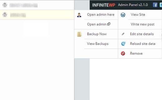 Gestion des sites WordPress depuis InfiniteWP Gestion des sites WordPress depuis InfiniteWP