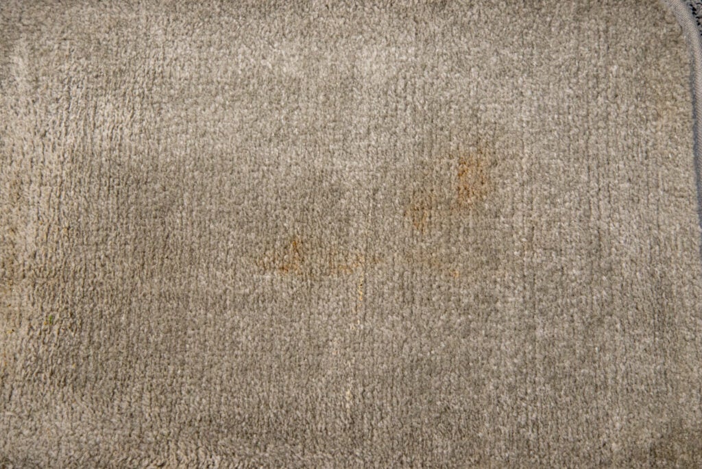 Tache de ketchup Bissell PowerClean 2X après que la tête de plancher l'a abordée