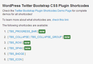 Exemples d'utilisation de codes courts Bootstrap Exemples d'utilisation de codes courts Bootstrap