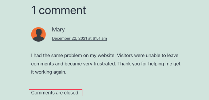 commentairesferméaperçu Le message