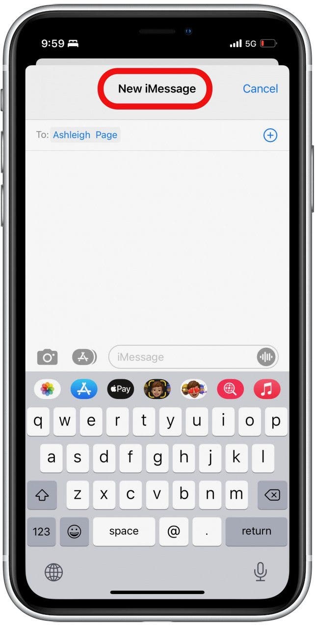 Comment envoyer des confettis sur iPhone Étape 4 - Confirmation iMessage