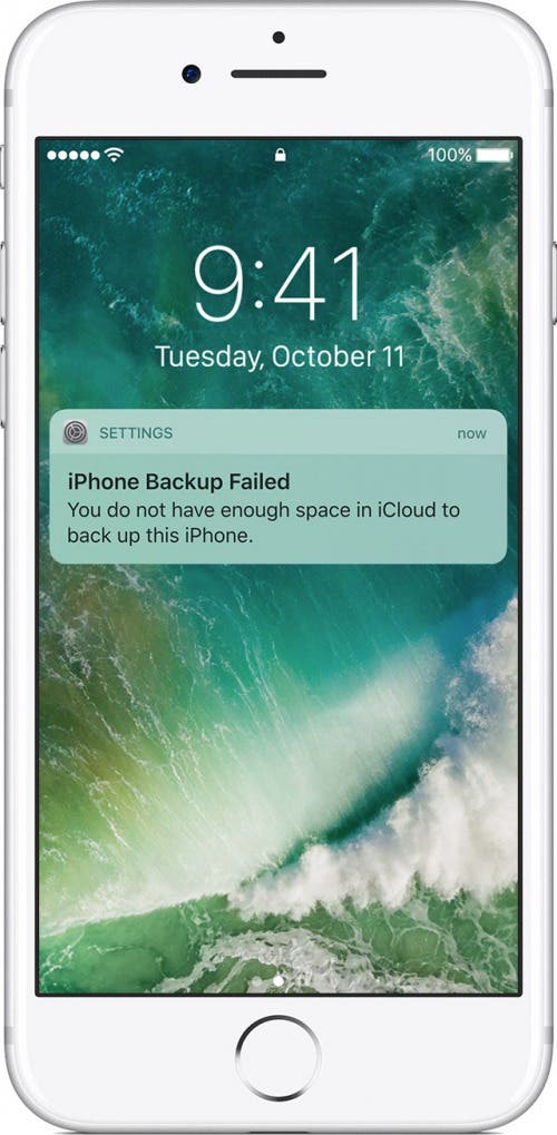 iphone ne sauvegarde pas