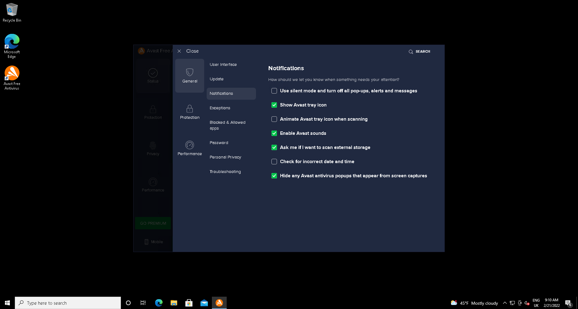 1645719855 495 Comment desactiver les notifications dans Avast Antivirus
