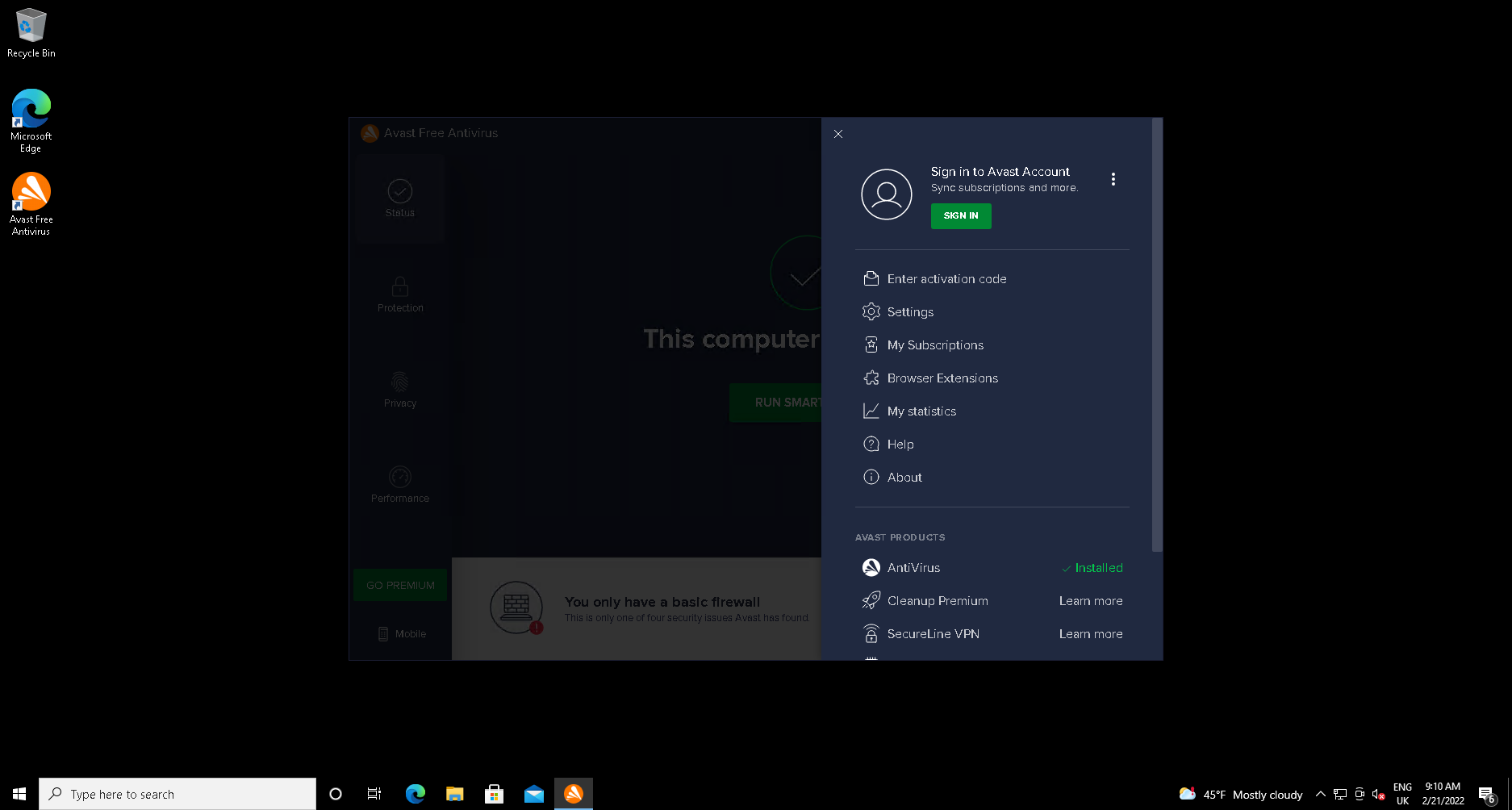 1645719855 569 Comment desactiver les notifications dans Avast Antivirus