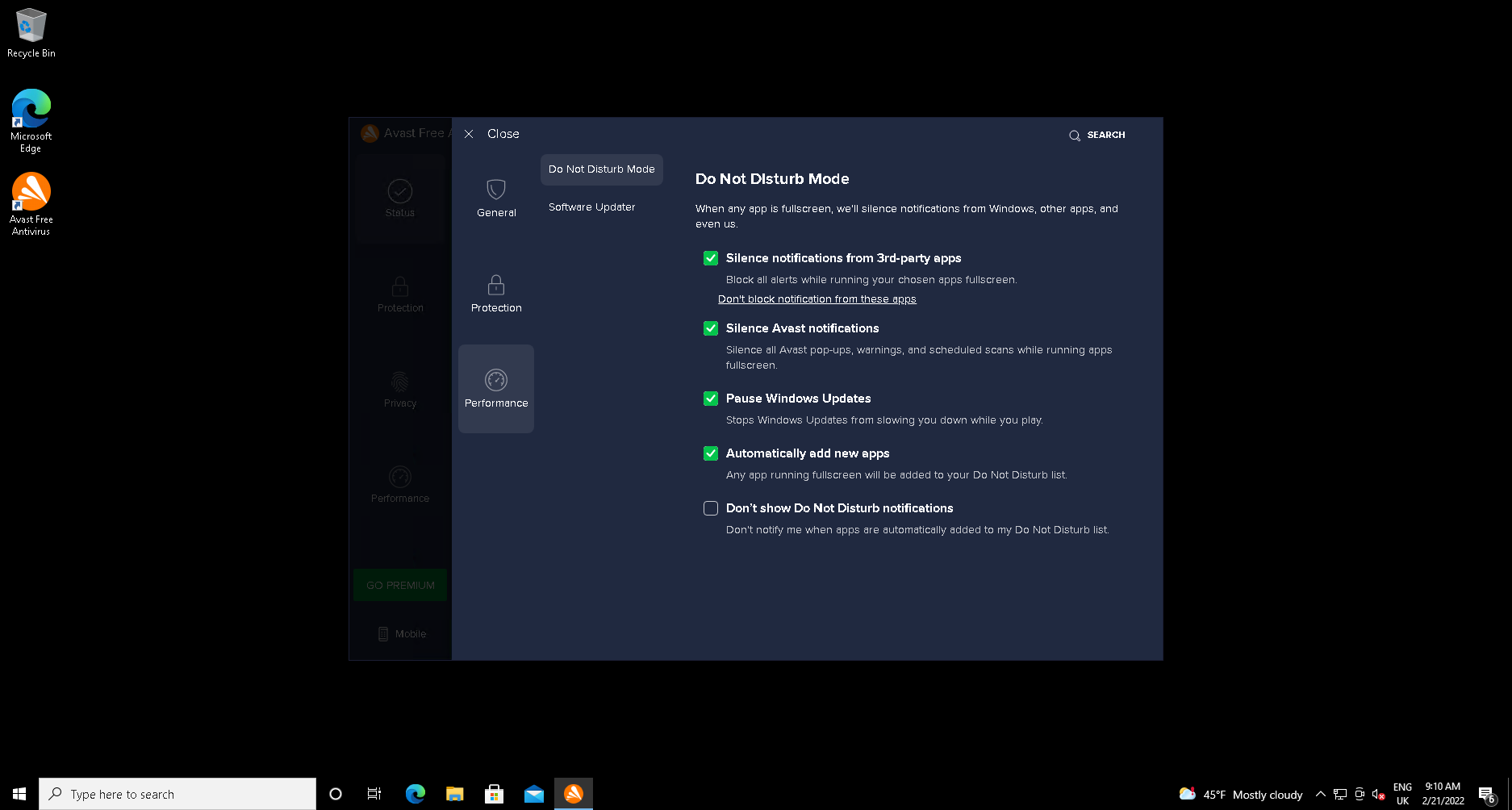1645719856 514 Comment desactiver les notifications dans Avast Antivirus