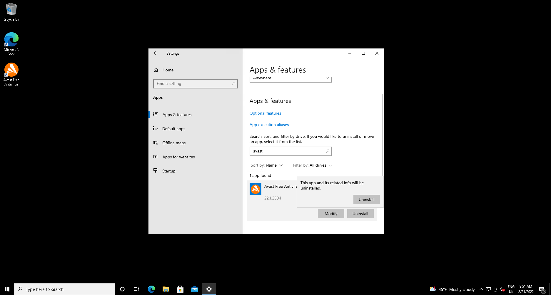1645738367 213 Comment desinstaller Avast Antivirus