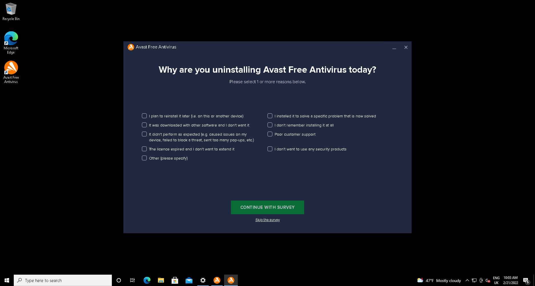 1645738368 130 Comment desinstaller Avast Antivirus