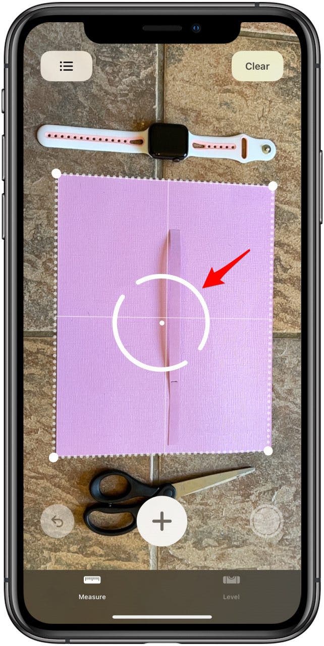 Suivez les instructions à l'écran jusqu'à ce que les demi-cercles blancs apparaissent en gras.