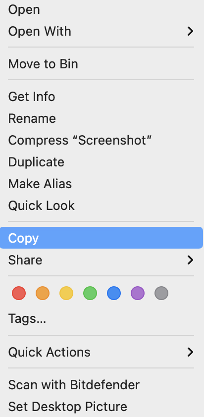 Comment copier et coller sur Mac