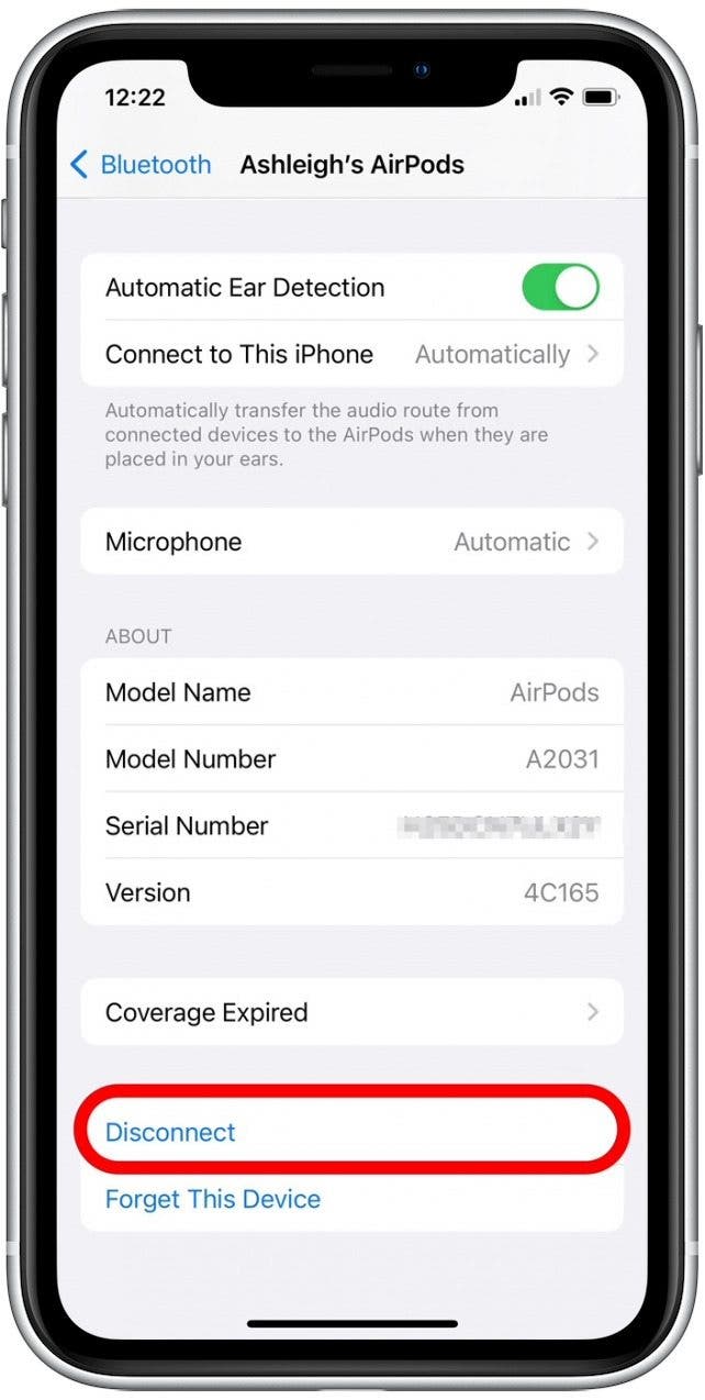 Comment deconnecter les ecouteurs Bluetooth de liPhone