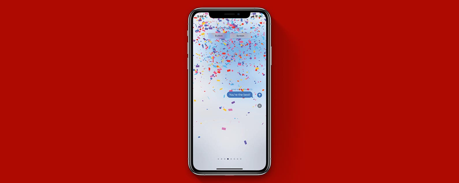 Comment envoyer des confettis sur iPhone
