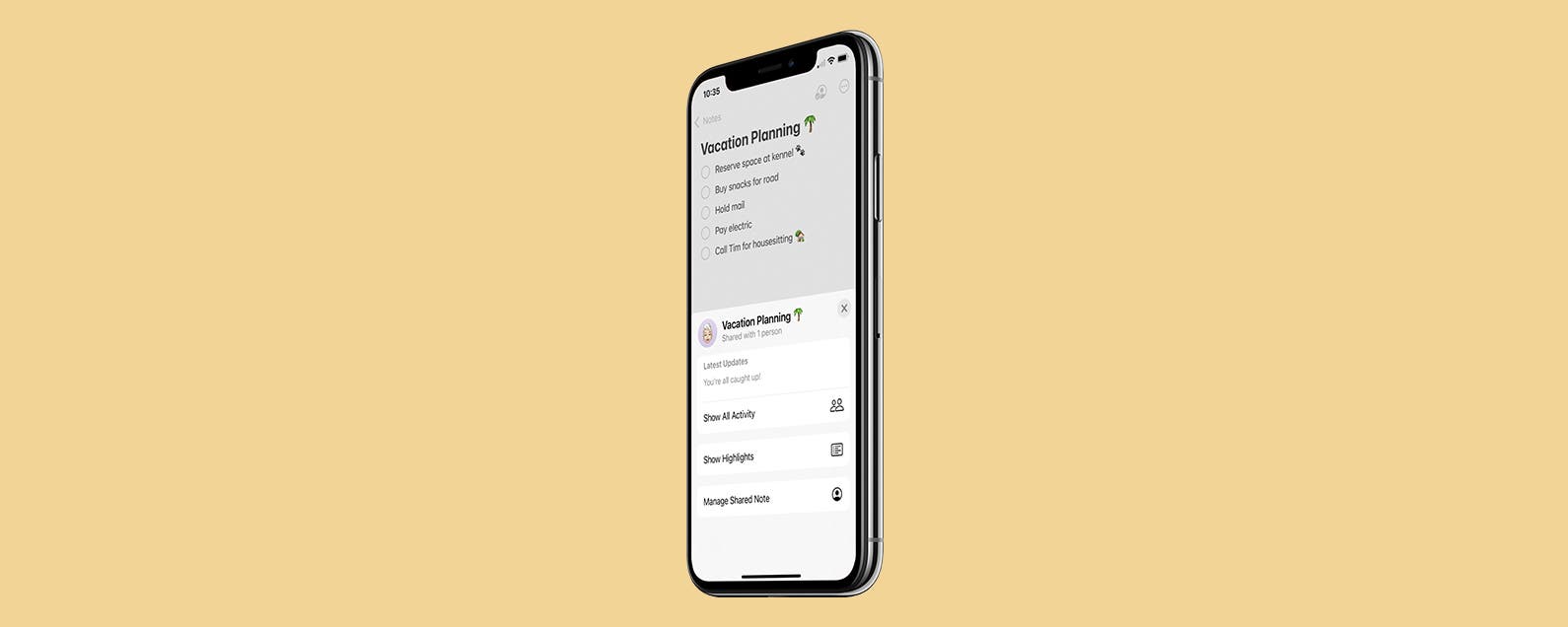 Comment partager une note sur iPhone pour faire avancer les