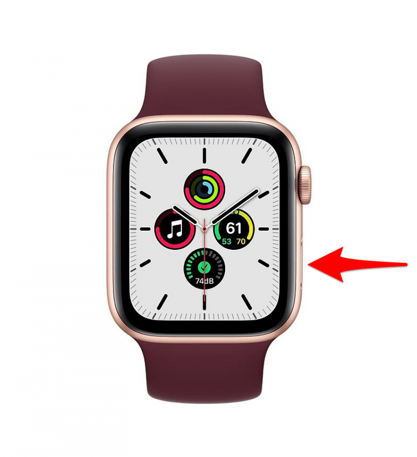 Double-cliquez sur le bouton latéral pour afficher votre carte de crédit Apple Pay.