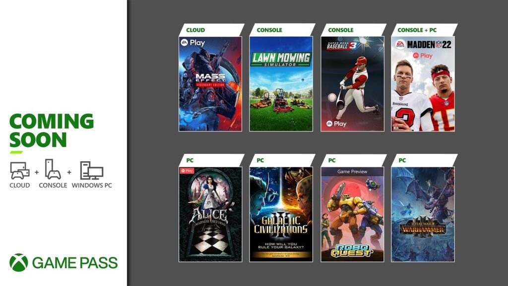 Game Pass bientôt disponible le 22 février