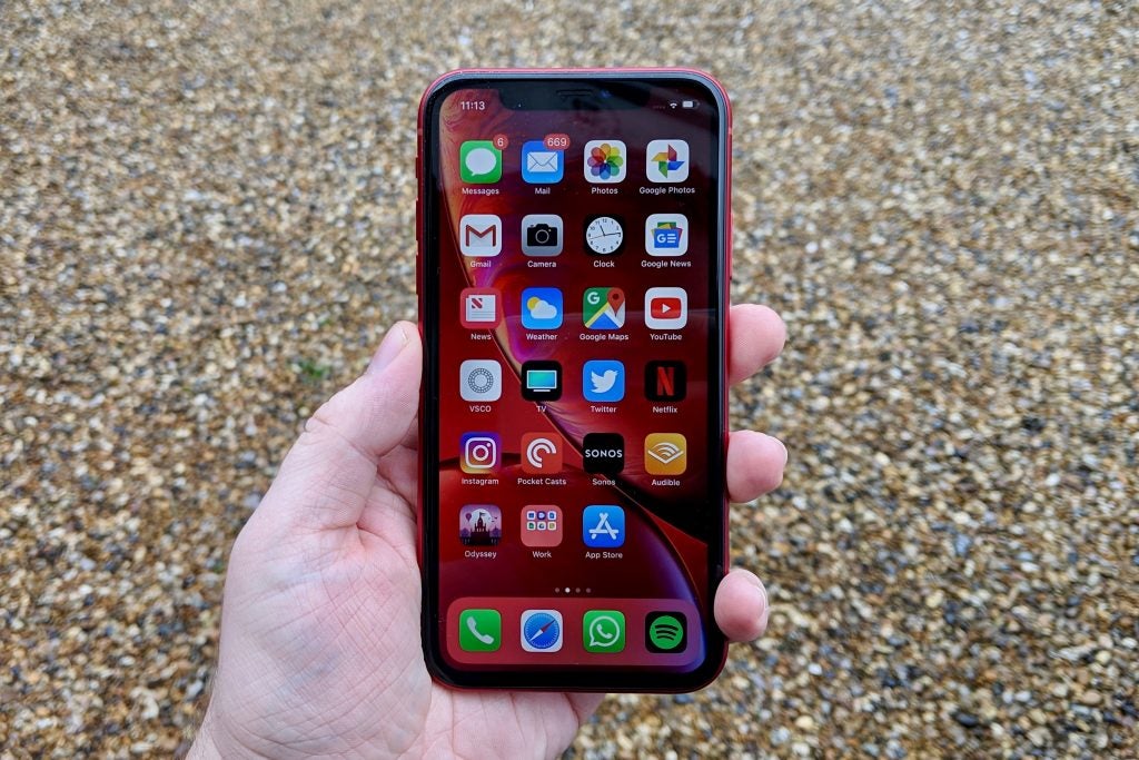 Façade de l'iPhone XR