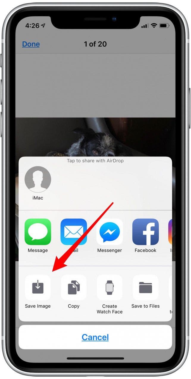 comment télécharger des photos depuis messenger