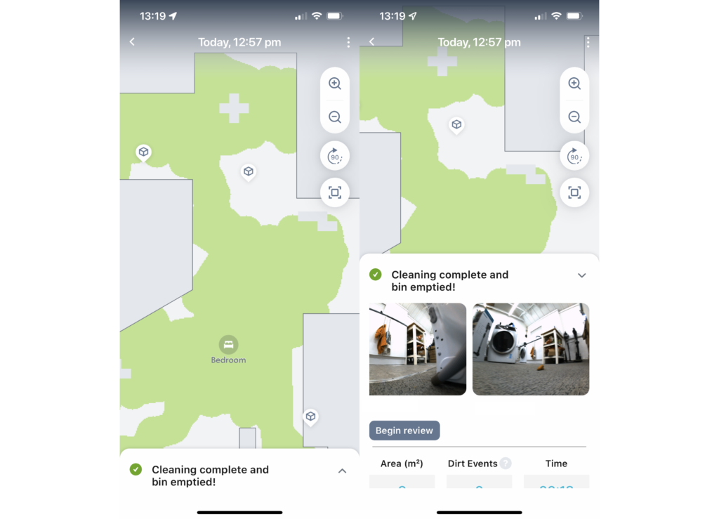 iRobot J7+ après nettoyage
