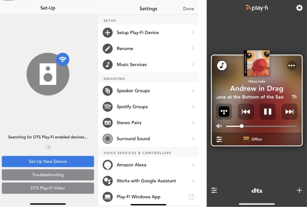 Application Audiolab Omnia DTS Play Fi