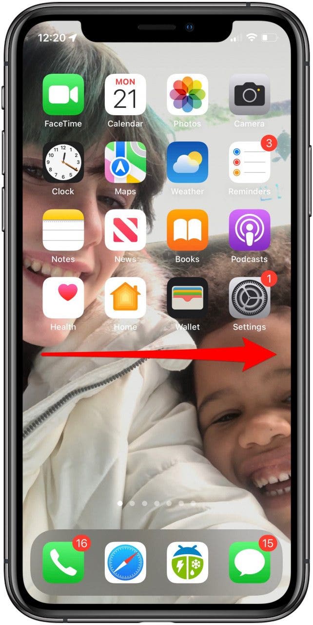 iphone aujourd'hui vue