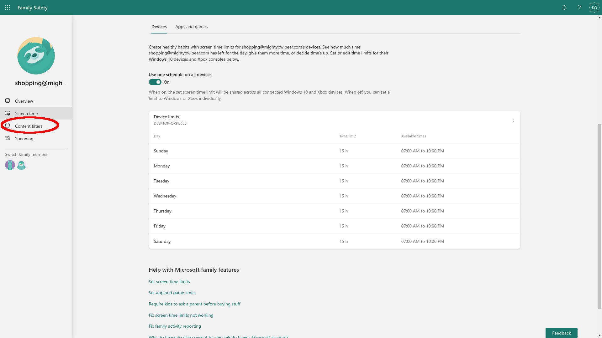 1647030734 911 Comment configurer les controles parentaux dans Microsoft Family Safety