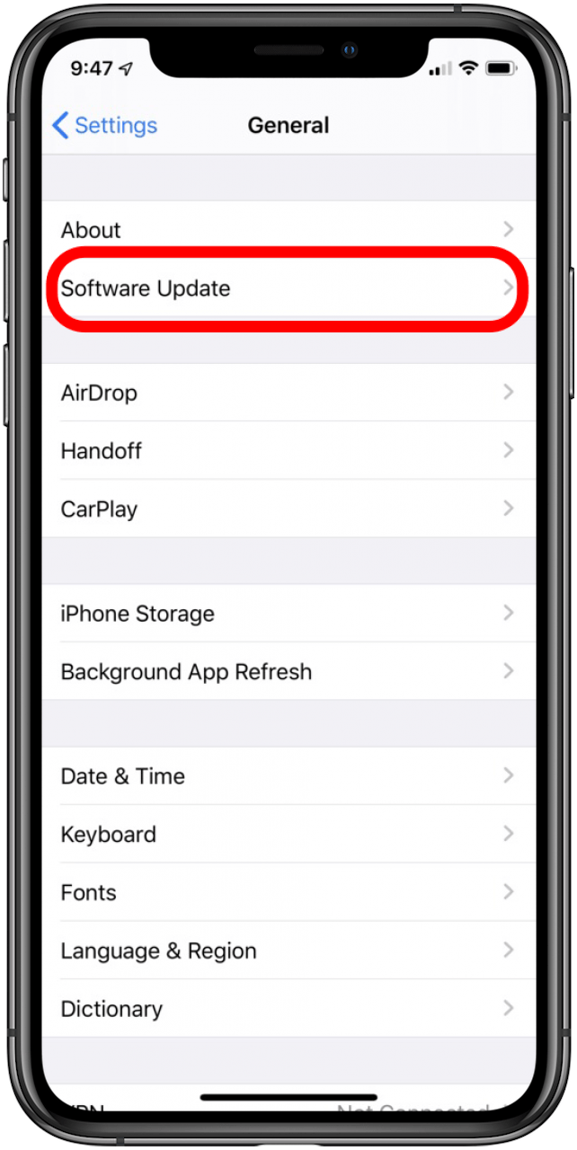 dernière version ios