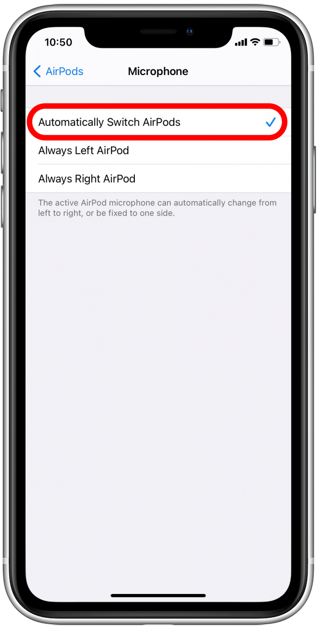 Changer automatiquement les AirPods