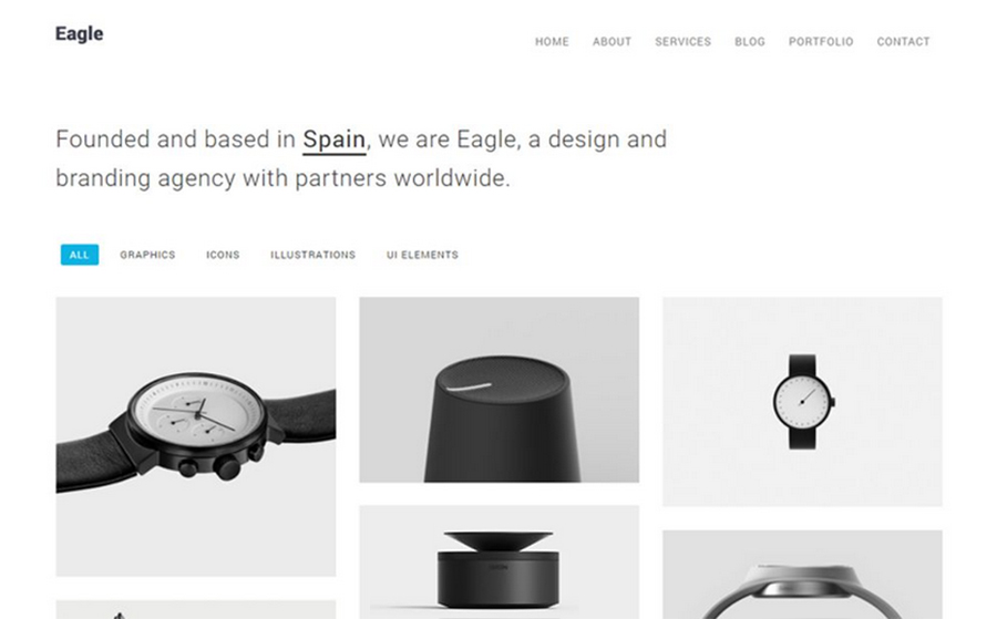 Thème WordPress minimal responsive Eagle