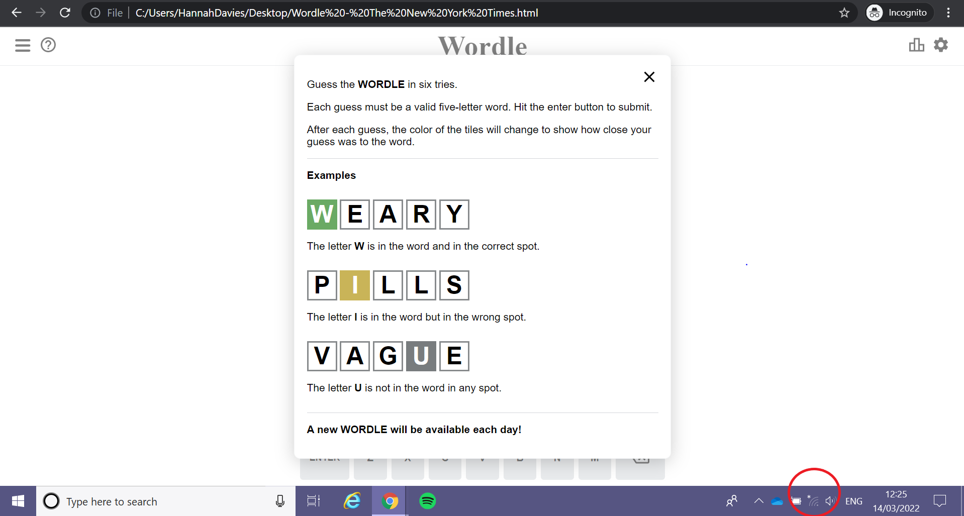 1647329539 413 Comment jouer a Wordle hors ligne sur votre PC ou