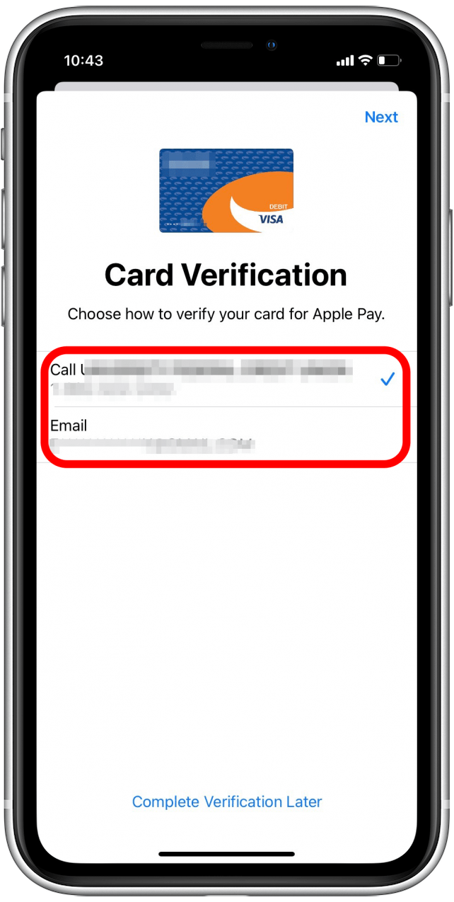 Vérification de carte